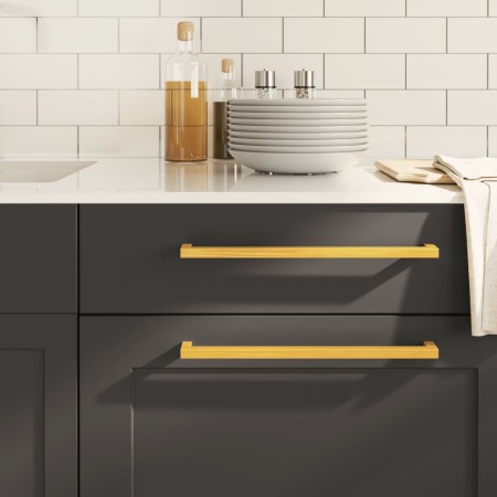Schrankgriffe 10 Stück goldfarbener Edelstahl 320 mm von , Schrankknöpfe und Griffe - Ref: Foro24-3203673, Preis: 36,61 €, Ra...