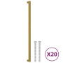 Schrankgriffe 20 Stück goldfarbener Edelstahl 480 mm von , Schrankknöpfe und Griffe - Ref: Foro24-3203650, Preis: 98,22 €, Ra...