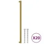 Tiradores para armarios 20 uds acero inoxidable dorado 480 mm de , Pomos y picaportes de armarios - Ref: Foro24-3203650, Prec...