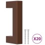Schrankgriffe 20 Stück Bronze Edelstahl 64 mm von , Schrankknöpfe und Griffe - Ref: Foro24-3203659, Preis: 28,18 €, Rabatt: %
