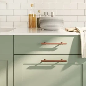 Cabinet handles 20 pcs bronze stainless steel 128 mm by , Cabinet knobs and handles - Ref: Foro24-3203701, Price: 56,37 €, Di...