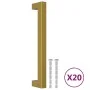 Cabinet handles 20 pcs gold stainless steel 160 mm by , Cabinet knobs and handles - Ref: Foro24-3203646, Price: 45,65 €, Disc...