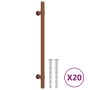 Tiradores para armarios 20 uds acero inoxidable bronce 192 mm de , Pomos y picaportes de armarios - Ref: Foro24-3203703, Prec...