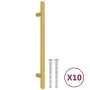 Griffe für 10 Stück goldene Edelstahlschränke 160 mm von , Schrankknöpfe und Griffe - Ref: Foro24-155359, Preis: 21,07 €, Rab...