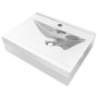 Silver ceramic sink with overflow 60x46x16 cm by vidaXL, Sinks - Ref: Foro24-143502, Price: 75,98 €, Discount: %