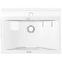 Silver ceramic sink with overflow 60x46x16 cm by vidaXL, Sinks - Ref: Foro24-143502, Price: 75,98 €, Discount: %