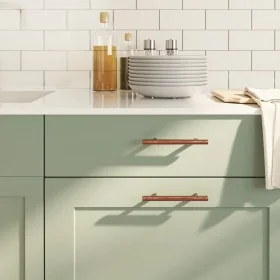 Cabinet handles 10 units stainless steel bronze 96 mm by , Cabinet knobs and handles - Ref: Foro24-155373, Price: 21,01 €, Di...
