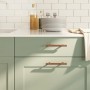 Cabinet handles 10 units stainless steel bronze 96 mm by , Cabinet knobs and handles - Ref: Foro24-155373, Price: 21,55 €, Di...