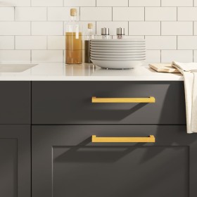 Griffe für 5 Stück Edelstahl Gold Schränke 192 mm von , Schrankknöpfe und Griffe - Ref: Foro24-155392, Preis: 17,44 €, Rabatt: %