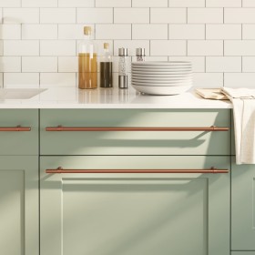 Griffe für 5 Stk. Schränke aus Edelstahl Bronze 480 mm von , Schrankknöpfe und Griffe - Ref: Foro24-155435, Preis: 30,60 €, R...