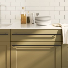 Schrankgriffe 5 Stück schwarzer Edelstahl 480 mm von , Schrankknöpfe und Griffe - Ref: Foro24-155371, Preis: 26,96 €, Rabatt: %