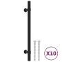Tiradores para armarios 10 uds acero inoxidable negro 160 mm de , Pomos y picaportes de armarios - Ref: Foro24-155423, Precio...