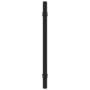 Tiradores para armarios 10 uds acero inoxidable negro 160 mm