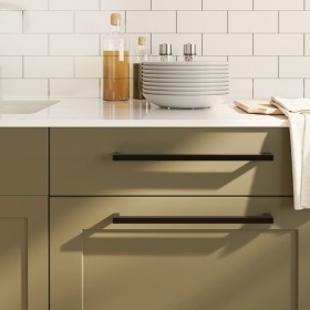 Griffe für 5 Stück schwarze Edelstahlschränke 320 mm von , Schrankknöpfe und Griffe - Ref: Foro24-155402, Preis: 21,84 €, Rab...