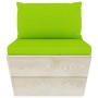 Sofá de palets de jardín 3 plazas con cojines madera de abeto by vidaXL, Garden sets - Ref: Foro24-3063407, Price: 246,72 €, ...