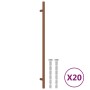 Cabinet handles 20 units stainless steel bronze 320 mm by , Cabinet knobs and handles - Ref: Foro24-3203617, Price: 45,46 €, ...
