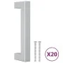 Griffe für 20 Stk. Edelstahl silber 96 mm Schränke von , Schrankknöpfe und Griffe - Ref: Foro24-3203636, Preis: 32,91 €, Raba...