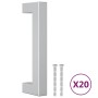 Griffe für 20 Stk. Edelstahl silber 96 mm Schränke von , Schrankknöpfe und Griffe - Ref: Foro24-3203636, Preis: 33,50 €, Raba...