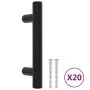 Griffe für 20 Stück schwarze Edelstahlschränke 64 mm von , Schrankknöpfe und Griffe - Ref: Foro24-3203603, Preis: 20,47 €, Ra...