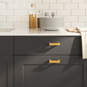 Cabinet handles 20 units stainless steel golden 64 mm by , Cabinet knobs and handles - Ref: Foro24-3203643, Price: 34,53 €, D...