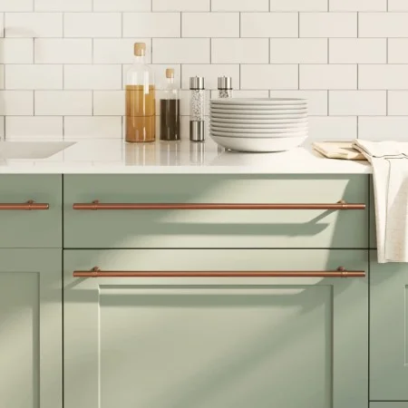 Cabinet handles 20 units stainless steel bronze 480 mm by , Cabinet knobs and handles - Ref: Foro24-3203706, Price: 95,09 €, ...