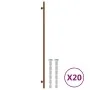 Tiradores para armarios 20 uds acero inoxidable bronce 480 mm de , Pomos y picaportes de armarios - Ref: Foro24-3203706, Prec...