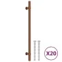 Tiradores para armarios 20 uds acero inoxidable bronce 224 mm de , Pomos y picaportes de armarios - Ref: Foro24-3203704, Prec...