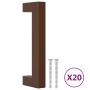 Tiradores para armarios 20 uds acero inoxidable bronce 96 mm de , Pomos y picaportes de armarios - Ref: Foro24-3203660, Preci...