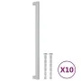 Tiradores para armarios 10 uds acero inoxidable plateado 320 mm de , Pomos y picaportes de armarios - Ref: Foro24-3203669, Pr...