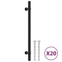 Cabinet handles 20 pcs stainless steel black 192 mm by , Cabinet knobs and handles - Ref: Foro24-3203695, Price: 41,43 €, Dis...