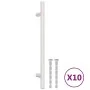 Tiradores para armarios 10 uds acero inoxidable plateado 160 mm de , Pomos y picaportes de armarios - Ref: Foro24-155351, Pre...
