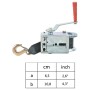 Manual winch with strap 540 kg by vidaXL, Winches - Ref: Foro24-143994, Price: 34,30 €, Discount: %