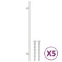 Tiradores para armarios 5 uds acero inoxidable plateado 224 mm de , Pomos y picaportes de armarios - Ref: Foro24-155353, Prec...