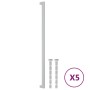 Tiradores para armarios 5 uds acero inoxidable plateado 480 mm de , Pomos y picaportes de armarios - Ref: Foro24-155387, Prec...