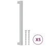 Schrankgriffe 5 Stück silberfarbener Edelstahl 224 mm von , Schrankknöpfe und Griffe - Ref: Foro24-155385, Preis: 17,56 €, Ra...