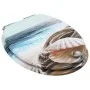 Toilet seat with soft close MDF shell design lid by vidaXL, Toilet and bidet seats - Ref: Foro24-143924, Price: 43,33 €, Disc...