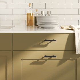Cabinet handles 10 pcs black stainless steel 64 mm by , Cabinet knobs and handles - Ref: Foro24-155364, Price: 14,76 €, Disco...