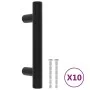 Tiradores para armarios 10 uds acero inoxidable negro 64 mm de , Pomos y picaportes de armarios - Ref: Foro24-155364, Precio:...