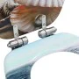 Toilet seat with soft close MDF shell design lid by vidaXL, Toilet and bidet seats - Ref: Foro24-143924, Price: 43,33 €, Disc...