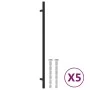 Tiradores para armarios 5 uds acero inoxidable negro 320 mm de , Pomos y picaportes de armarios - Ref: Foro24-155370, Precio:...