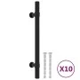 Tiradores para armarios 10 uds acero inoxidable negro 128 mm de , Pomos y picaportes de armarios - Ref: Foro24-155422, Precio...