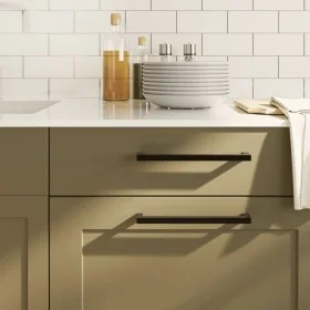 Cabinet handles 5 pcs black stainless steel 224 mm by , Cabinet knobs and handles - Ref: Foro24-155401, Price: 18,51 €, Disco...