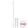Tiradores para armarios 10 uds acero inoxidable plateado 320 mm de , Pomos y picaportes de armarios - Ref: Foro24-3203621, Pr...