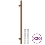 Tiradores para armarios 20 uds acero inoxidable bronce 224 mm de , Pomos y picaportes de armarios - Ref: Foro24-3203616, Prec...