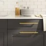 Schrankgriffe 10 Stück goldfarbener Edelstahl 192 mm von , Schrankknöpfe und Griffe - Ref: Foro24-3203623, Preis: 18,94 €, Ra...