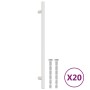 Tiradores para armarios 20 uds acero inoxidable plateado 224 mm de , Pomos y picaportes de armarios - Ref: Foro24-3203592, Pr...