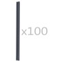 Clips für Gartengitter 100 Stück PVC anthrazitgrau von vidaXL, Zubehör für Tore und Zäune - Ref: Foro24-45477, Preis: 24,16 €...