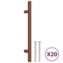 Cabinet handles 20 pcs stainless steel bronze 160 mm by , Cabinet knobs and handles - Ref: Foro24-3203614, Price: 32,39 €, Di...