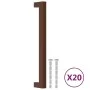 Tiradores para armarios 20 uds acero inoxidable bronce 192 mm de , Pomos y picaportes de armarios - Ref: Foro24-3203663, Prec...