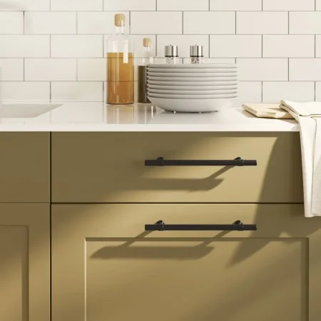Cabinet handles 20 pcs black stainless steel 160 mm by , Cabinet knobs and handles - Ref: Foro24-3203694, Price: 73,66 €, Dis...